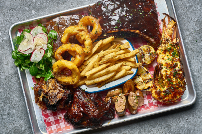 Dig into some big Texan flavours with ribs, steaks, burgers and more to feed the largest appetites.